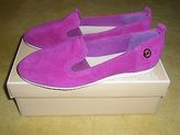 Thumbnail for your product : Michael Kors Merritt Slip On Flat Shoes Moccasin Pomegranate Suede Multiple Sz