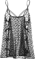Thumbnail for your product : Agent Provocateur Bobbie embroidered tulle chemise