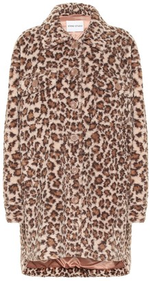Stand Studio Sabi leopard-print faux fur coat