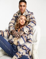 Thumbnail for your product : Karl Kani unisex signature check wool shirt in beige