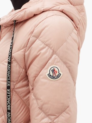 Moncler Olux Diamond-quilted Nylon Hooded Jacket - Light Pink