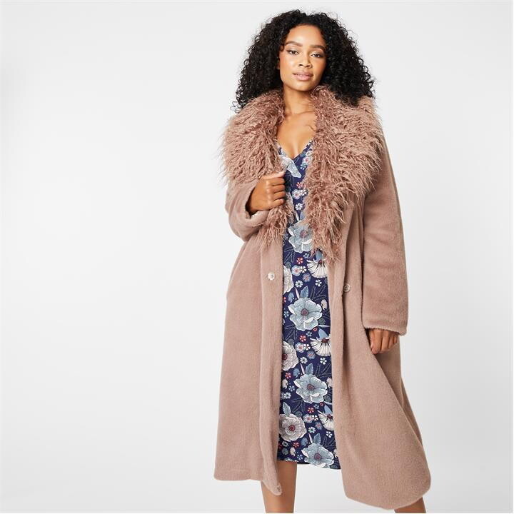 Biba Faux Shearling Coat ShopStyle