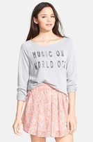 Thumbnail for your product : Project Social T 'Music On World Off' Sweatshirt