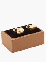 Thumbnail for your product : Burberry Logo-engraved Cufflinks - Gold