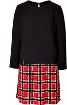 Thumbnail for your product : Marc by Marc Jacobs Long Sleeve Dress with Plaid Skirt