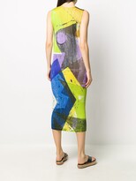 Thumbnail for your product : Pleats Please Issey Miyake Micro Pleat Abstract Print Dress