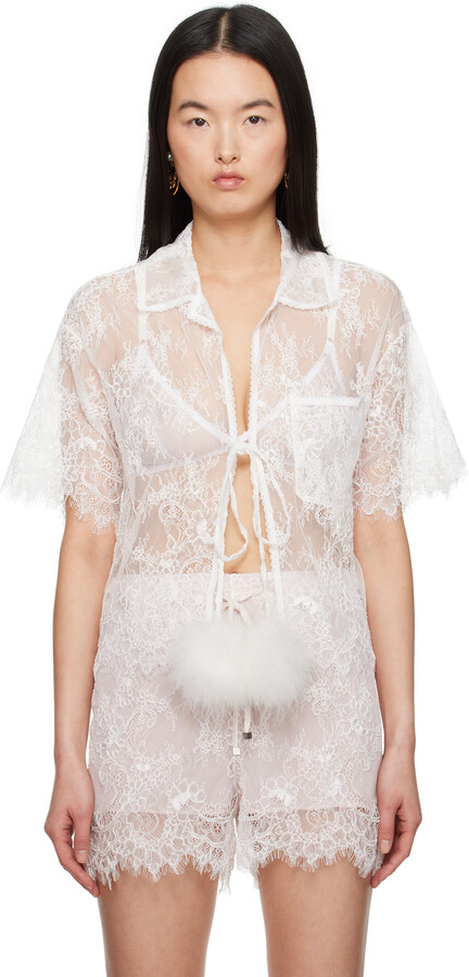 Blumarine White Boxy Shirt