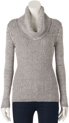 It's Our Time Juniors' Ribbed Cowlneck Sweater