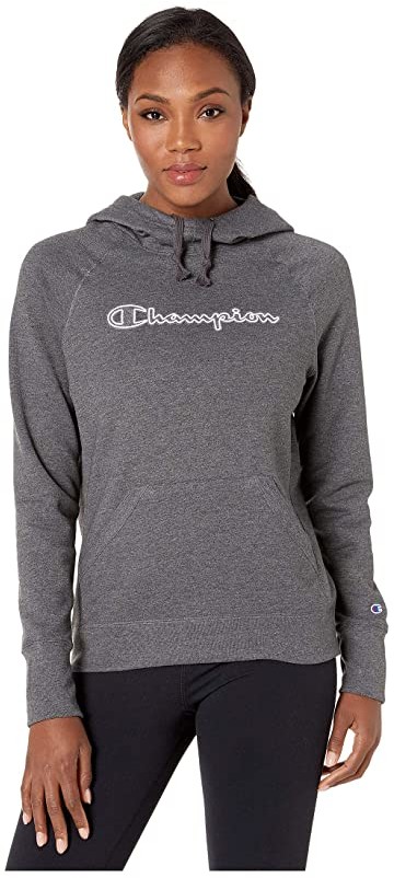 women's champion applique fleece crewneck sweatshirt