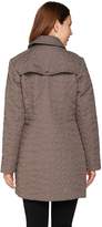 Thumbnail for your product : Moto Dennis Basso Quilted Style Coat with Faux Leather Trim