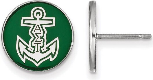 Black Bow Jewelry Co. BlackBowJewelrySterlingSilverAlphaSigmaTauGreekLifeStudEarrings