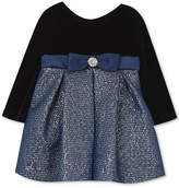 Thumbnail for your product : Rare Editions Baby Girls Velvet & Brocade Dress