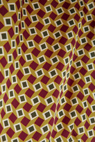 Thumbnail for your product : Reformation + Net Sustain Briea Printed Silk-charmeuse Halterneck Mini Dress - Brown