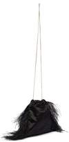 Thumbnail for your product : Rosantica By Michela Panero - Mademoiselle Feathered Velvet Cross Body Bag - Womens - Black