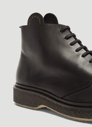 Adieu X Art and Science Lace-Up Boots in Black
