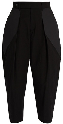 Issey Miyake Pleated-front cropped trousers