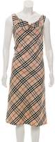 Thumbnail for your product : Burberry Wool Super Nova Check Dress