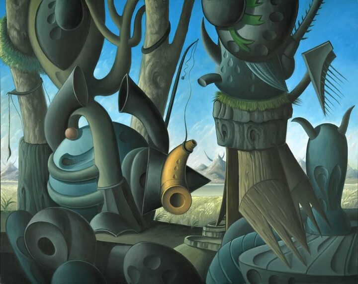 Valton Tyler, On the Edge of Landscape, 1991