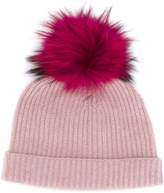 Thumbnail for your product : N.Peal ribbed beanie hat