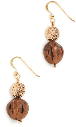 Tohum Wood Beads Resort Earrings