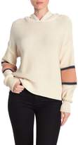 Thumbnail for your product : 360 Cashmere Jules Striped Pullover Hoodie Sweater
