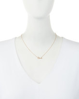 Thumbnail for your product : Sydney Evan Rose Gold Diamond Love Necklace, Small