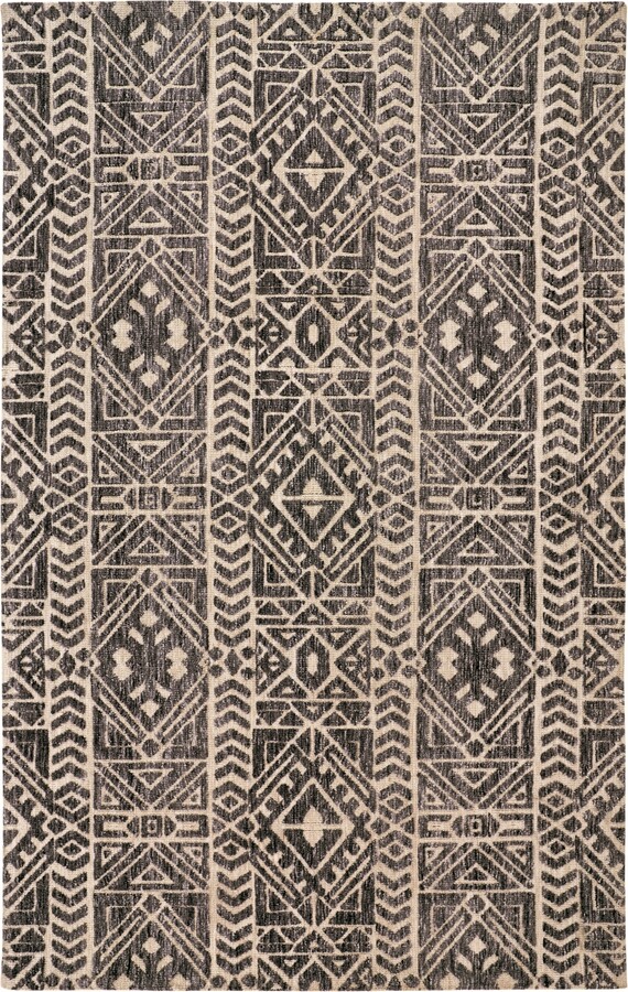 Feizy Colton 8627F 8'x10' Area Rug - Gray/Black