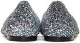 Thumbnail for your product : Jimmy Choo Blue and Pink Glitter Romy Flats