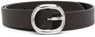 Orciani Oval-Buckle Leather Belt