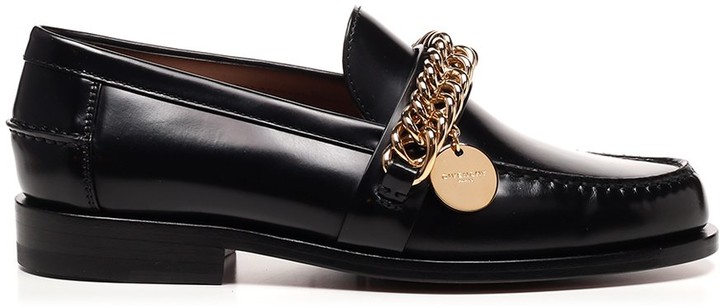 Givenchy Black Chain Loafers 