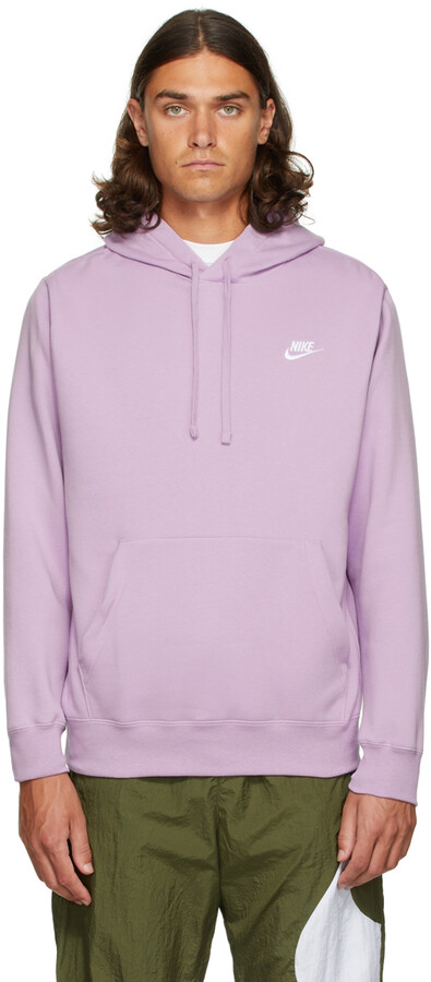 Nike Purple Fleece Sportswear Club Hoodie - ShopStyle