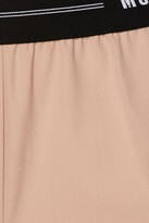 Thumbnail for your product : MSGM Jacquard-trimmed wool-blend shorts