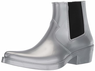 calvin klein silver boots