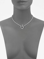 Thumbnail for your product : Gucci Sterling Silver Toggle Heart Necklace