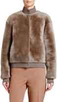 Thumbnail for your product : Giorgio Armani Reversible Cashmere & Shearling Bomber Jacket