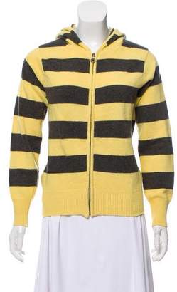 Clements Ribeiro Hooded Striped Sweater