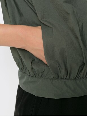 Emporio Armani Hooded Crop-Sleeve Jacket