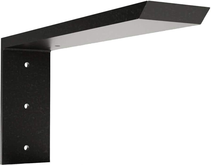 THE ORIGINAL GRANITE BRACKET 2.5 in. x 0.5 in. x 20 in. Black American Steel L Bracket Countertop Support Bracket