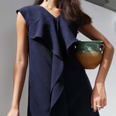 Thumbnail for your product : SALIENT LABEL - Palermo Tie Back Sash Dress In Pirate Black