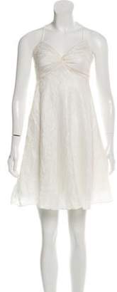 Milly Racerback Mini Dress White Racerback Mini Dress