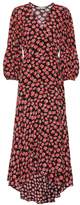Thumbnail for your product : Ganni Printed crepe wrap dress