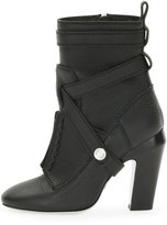Thumbnail for your product : Fendi Diana Harness Ankle Boot, Nero