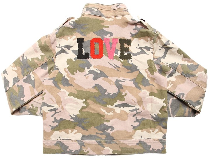 girls camo denim jacket