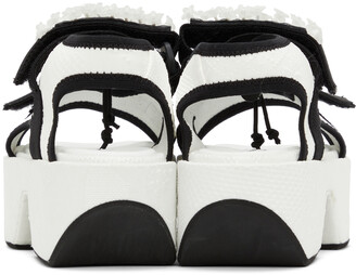Cecilie Bahnsen White & Black May Platform Sandals
