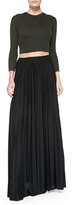 Thumbnail for your product : Theory Miklo Pleated Jersey Skirt