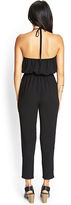 Thumbnail for your product : Forever 21 Lace Inset Halter Jumpsuit