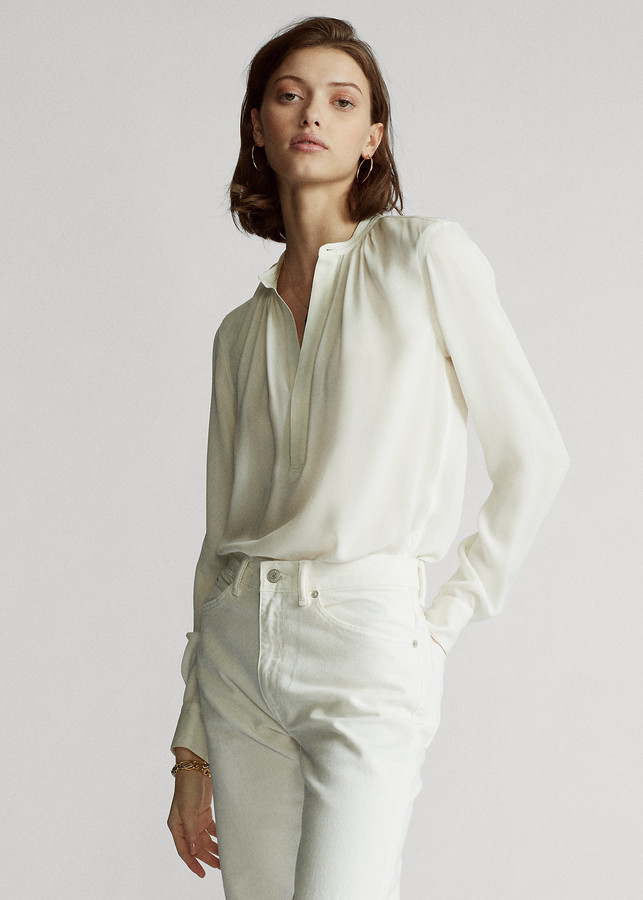 silk ralph lauren shirt