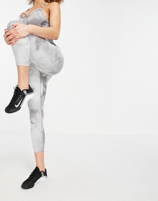 nike training icon clash seamless sculpt leggings in grey print
