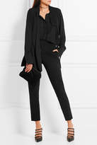 Thumbnail for your product : Max Mara Pegno Stretch-jersey Tapered Pants - Black