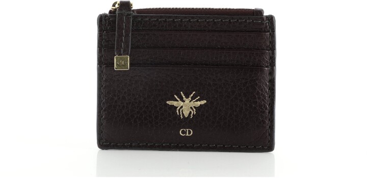 dior bee card holder